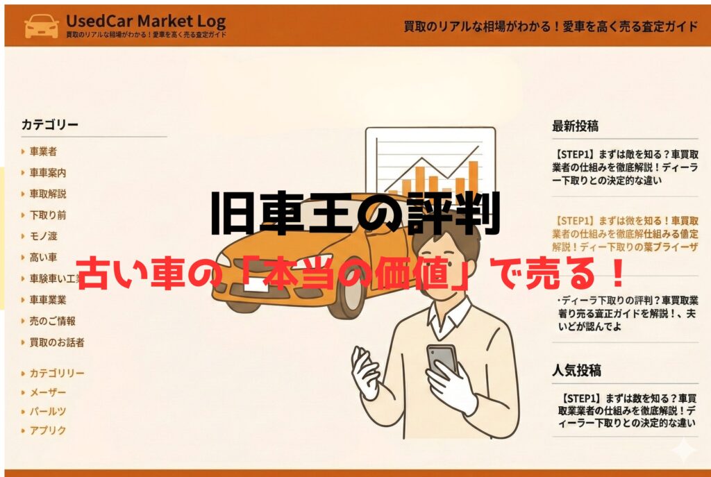 旧車王の評判を検証｜「しつこい？」の真相と二重査定なしで高く売れる仕組み【2026年最新】