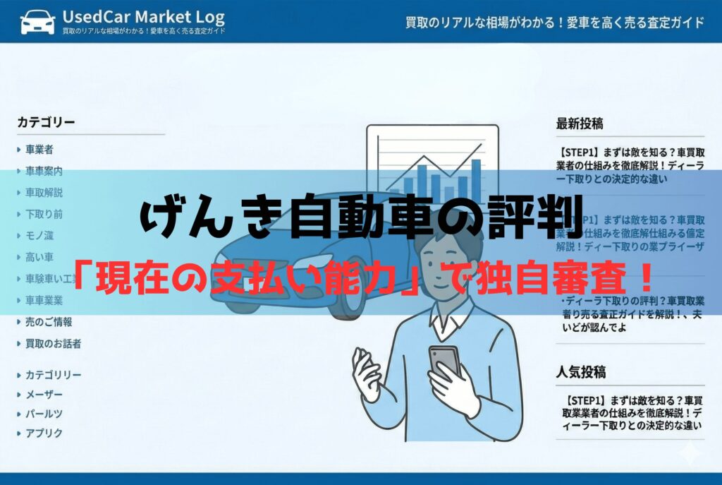 げんき自動車の評判は？自社ローン「84回払い」の仕組みと審査基準をプロが解説