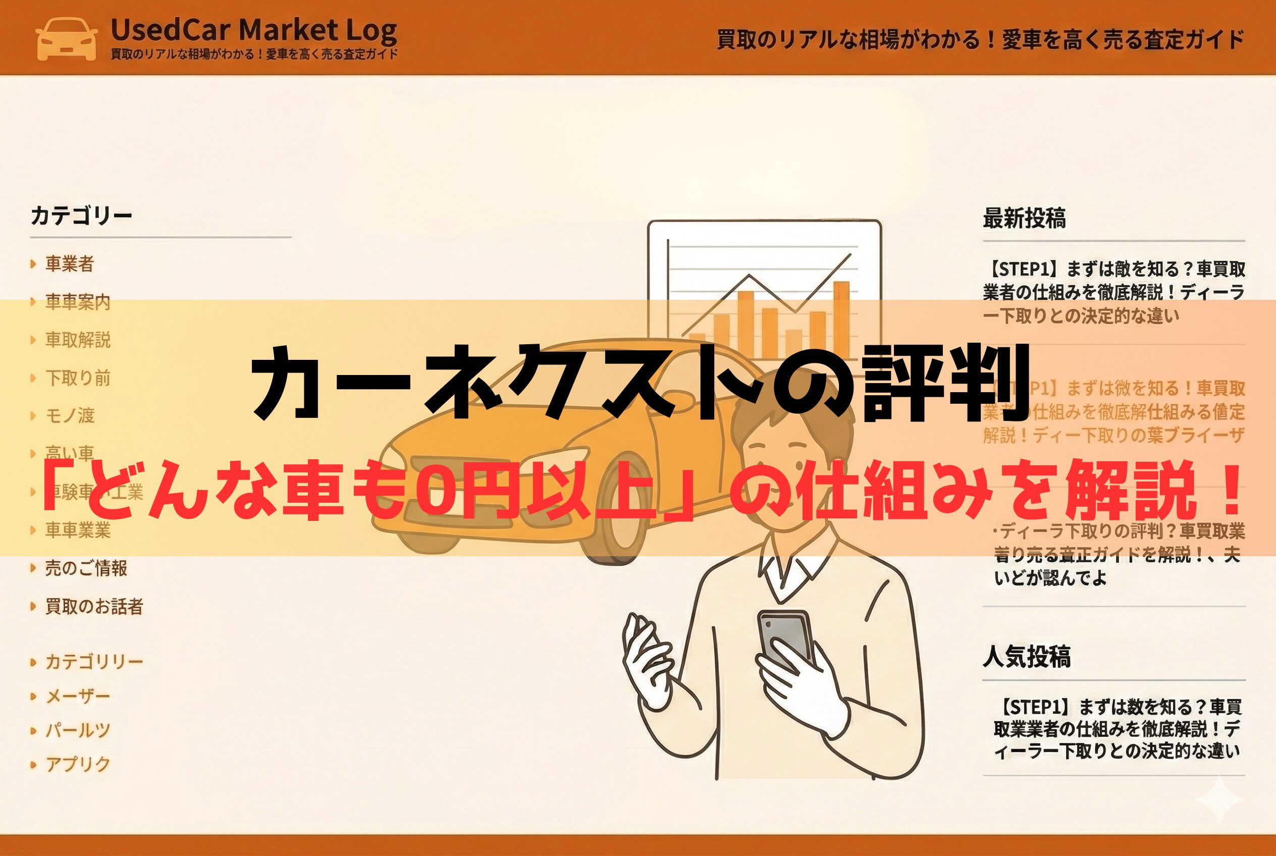 カーネクストの評判を検証｜0円以上買取保証の仕組みと利用前の注意点【2026年最新】
