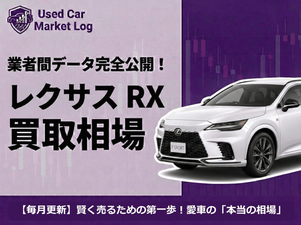 レクサスRX買取相場｜50系F SPORTとversion Lの評価差を解説【2026年3月】