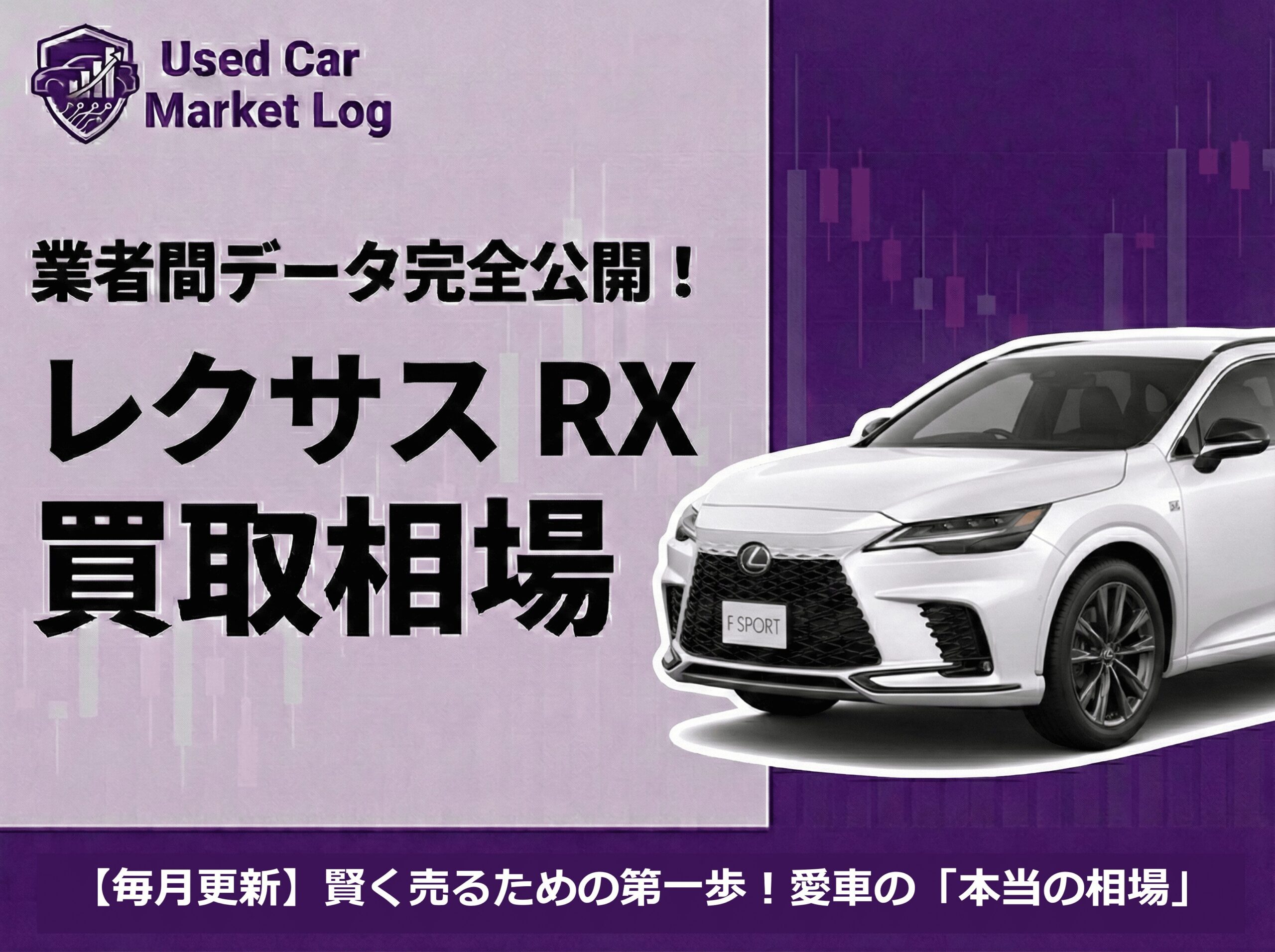 レクサスRX買取相場｜50系F SPORTとversion Lの評価差を解説【2026年3月】