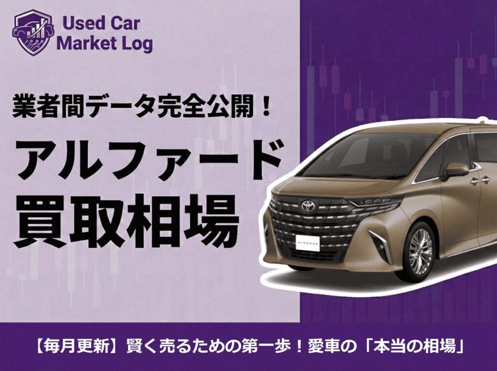 アルファード買取相場【2026年3月】40系は560万円超・30系後期は300万円台｜下取りとの差額を解説