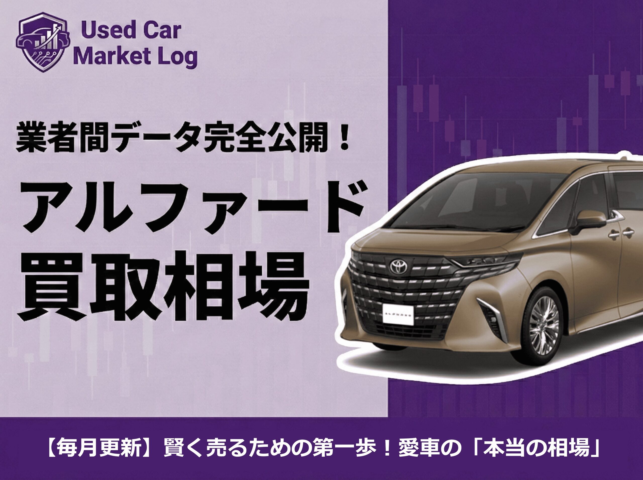 アルファード買取相場【2026年3月】40系は560万円超・30系後期は300万円台｜下取りとの差額を解説
