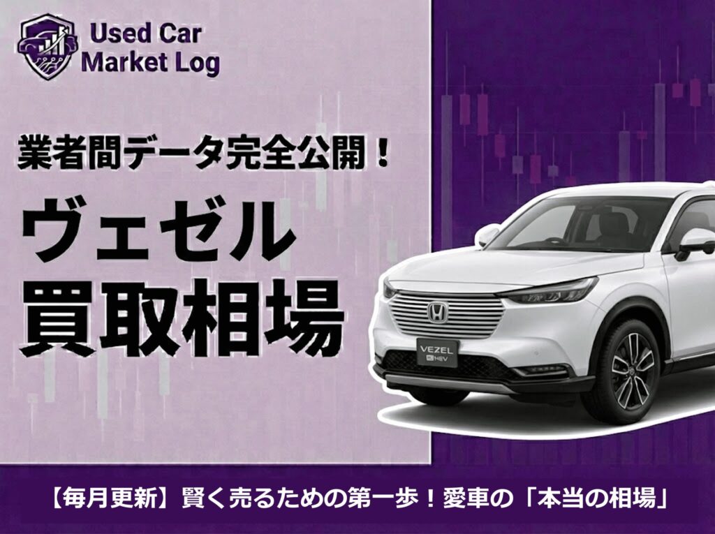 ヴェゼル買取相場｜ガソリン車が新車超え？ハイブリッドとの75万円差の理由【2026年3月】