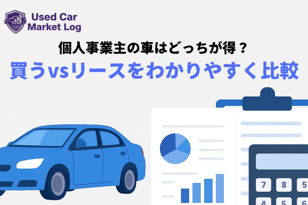 個人事業主の車は「買うべきorリースが得？」減価償却・経費計上を完全比較