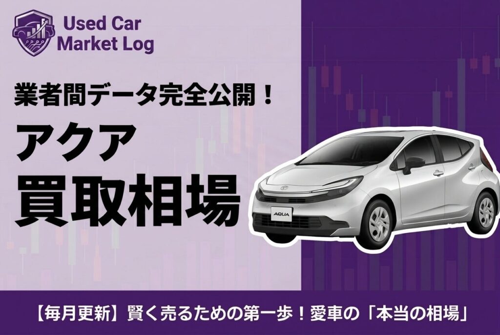 【2026年3月最新】アクア買取相場｜現行MXPK・先代NHP10を最高値で売る条件と業者間価格