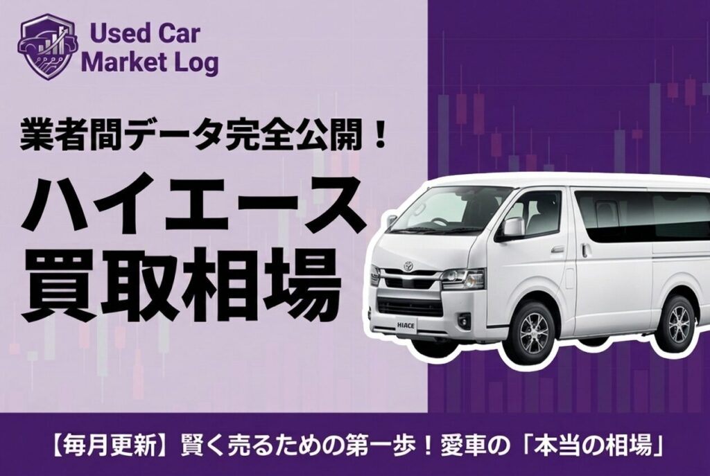 【2026年3月最新】ハイエース買取相場｜200系バン・ワゴンを最高値で売る条件と輸出業者の選び方