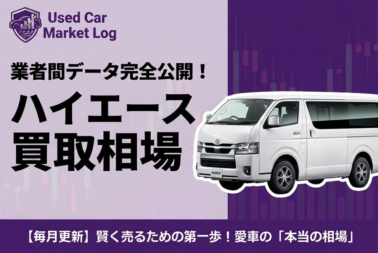 【2026年3月最新】ハイエース買取相場｜200系バン・ワゴンを最高値で売る条件と輸出業者の選び方